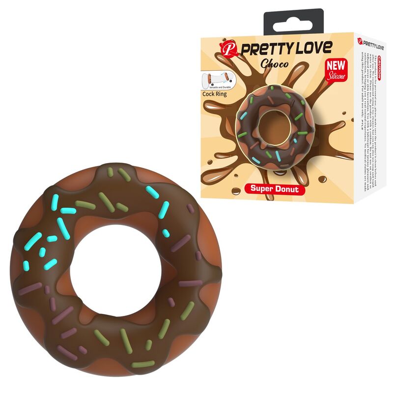 PRETTY LOVE - ANNEAU PÉNIS SUPER DONUT MARRON