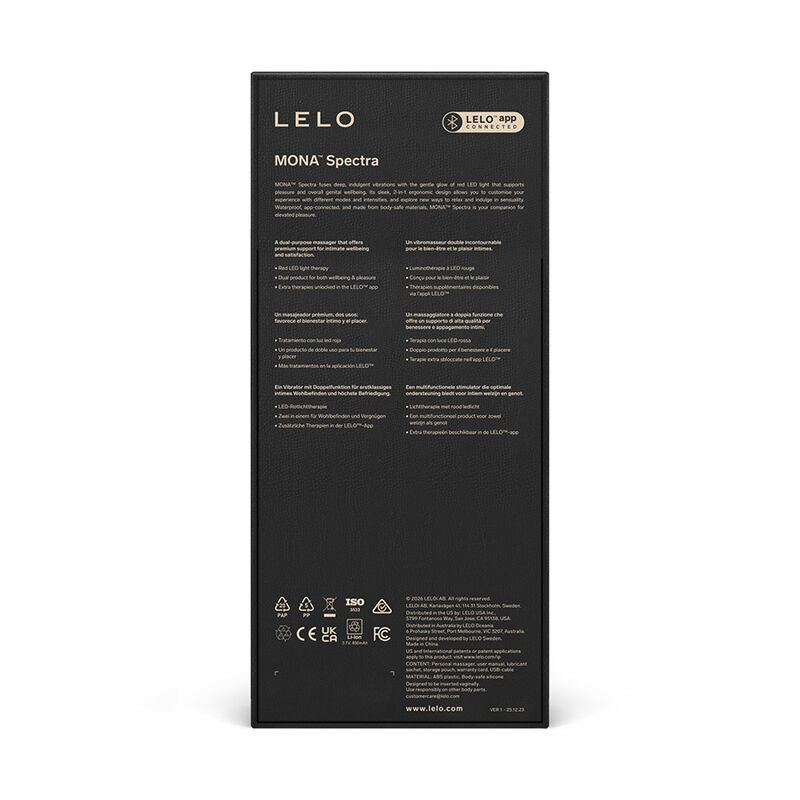 LELO - MONA SPECTRA Vibromasseur à lumière rouge