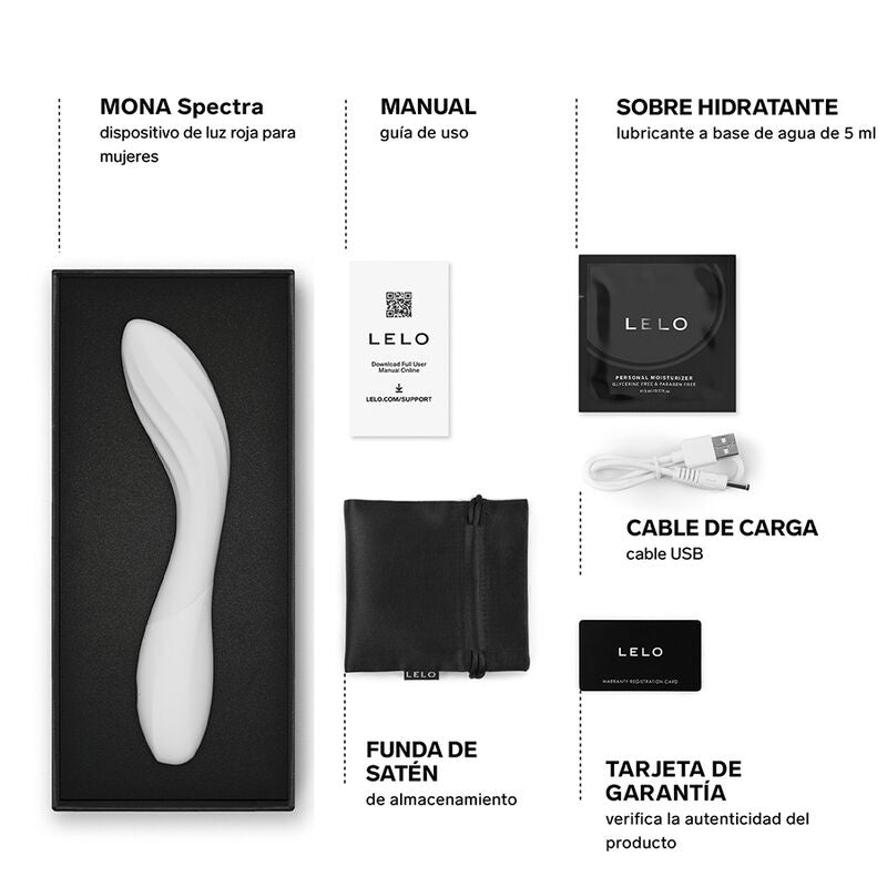 LELO - MONA SPECTRA Vibromasseur à lumière rouge