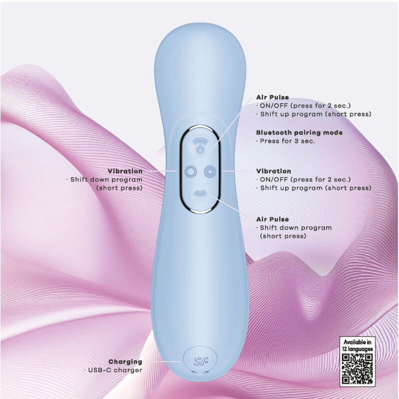 SATISFYER - STIMULATEUR CLITORIS PRO 2 GÉNÉRATION 4 BLEU