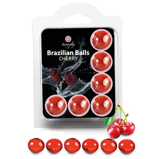 BOULES BRÉSILIENNES CERISES X6
