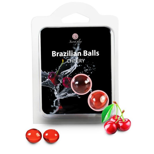 BALLES BRÉSILIENNES CERISE X2
