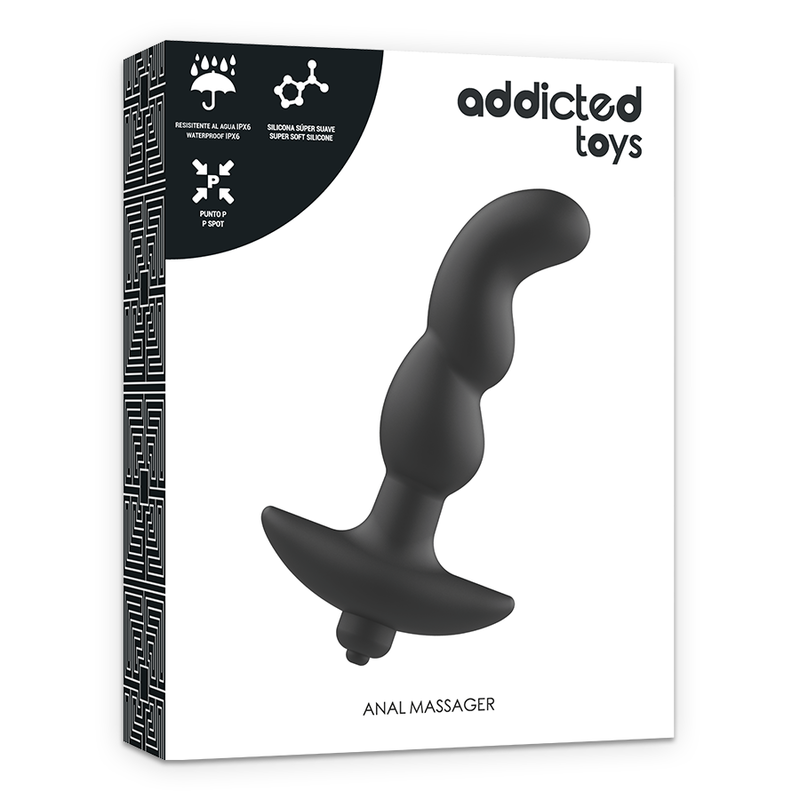 PLUG ANAL AVEC VIBRATION NOIR MODÈLE 2