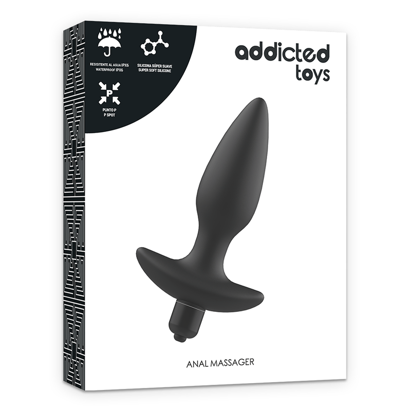 MASSAGE PLUG ANAL AVEC VIBRATION NOIR